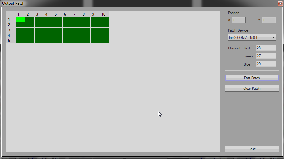 Gepatchte Matrix