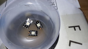 Eingeklebte LEDs